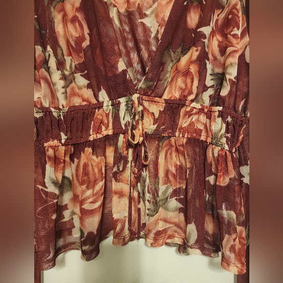 Madison & Berkeley Smocked Waist Top - Picture 3 of 3